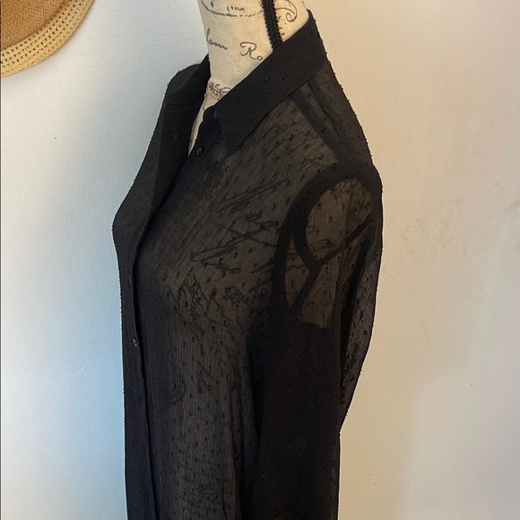 Express Black Button Down Shirt - Picture 6 of 9